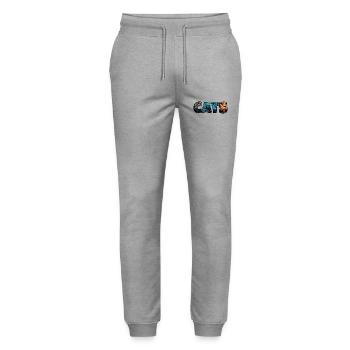 My Design - Stanley/Stella Unisex Bio Jogginghose Mover  - Grau meliert - Vorne - Marisol (170cm) & Nik (191cm)