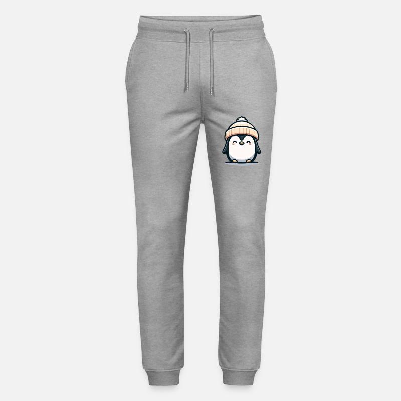 süßer Pinguin - Stanley/Stella Unisex Bio Jogginghose Mover  - Grau meliert