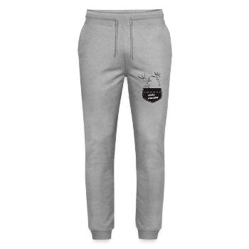 Monster - Stanley/Stella Unisex Bio Jogginghose Mover  - Grau meliert - Vorne - Marisol (170cm) & Nik (191cm)
