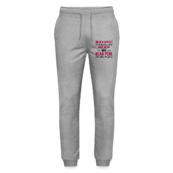 Called but Father-in-Law, Father-in-Law Gift - Stanley/Stella Mover Unisex Organic Jogging Trousers - heather grey - Front - Marisol (170cm) & Nik (191cm)