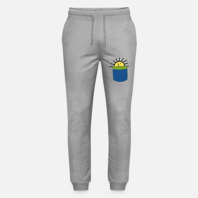 Sonne - Stanley/Stella Unisex Bio Jogginghose Mover  - Grau meliert