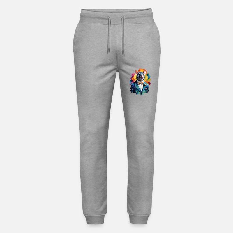 Rat en costume - Pantalon de jogging bio MOVER Stanley/Stella unisexe - gris chiné