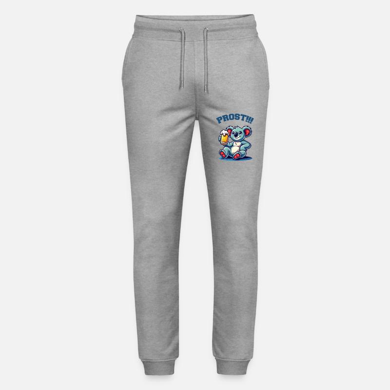 koalabär bier comic - Stanley/Stella Unisex Bio Jogginghose Mover  - Grau meliert