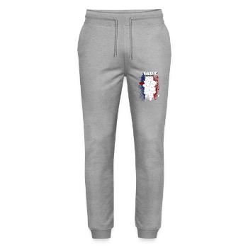 Bretagne - Pantalon de jogging bio MOVER Stanley/Stella unisexe - gris chiné - Devant - Marisol (170cm) & Nik (191cm)