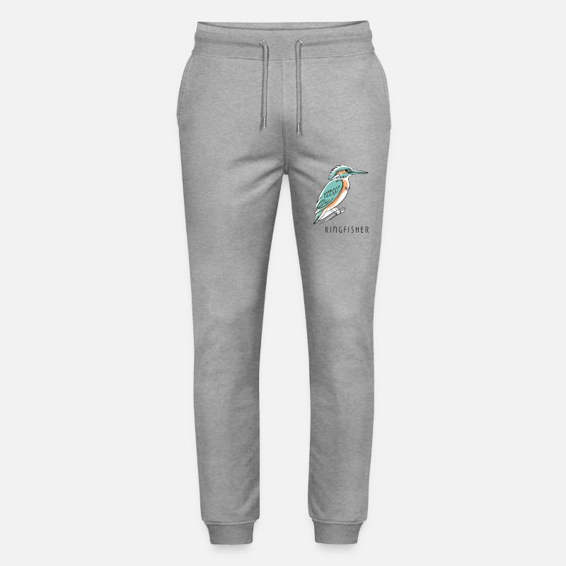 Kingfisher Eisvogel - Stanley/Stella Unisex Bio Jogginghose Mover  - Grau meliert