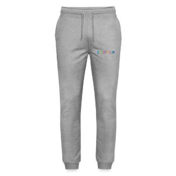 STOCKHOLM Suède Schweden - Pantalon de jogging bio MOVER Stanley/Stella unisexe - gris chiné - Devant - Marisol (170cm) & Nik (191cm)