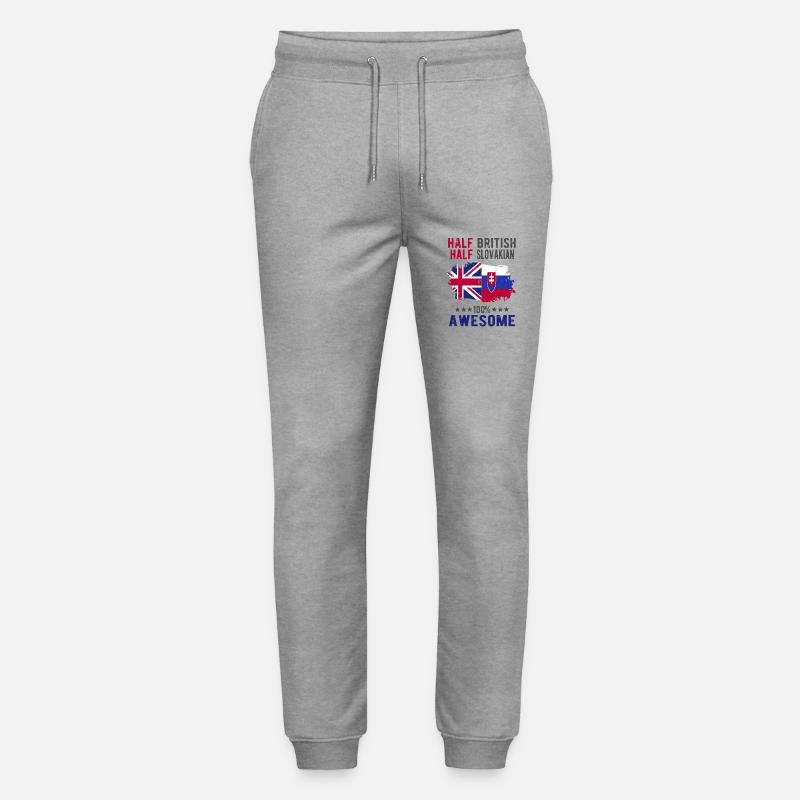 Moitié britannique moitié slovaque - Pantalon de jogging bio MOVER Stanley/Stella unisexe - gris chiné