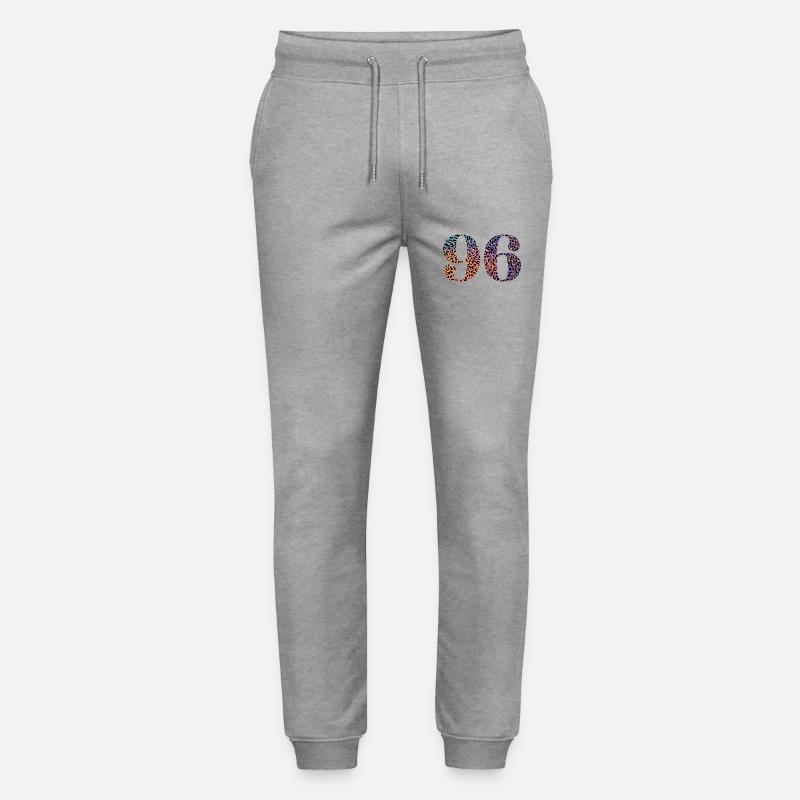 96e anniversaire léopard - Pantalon de jogging bio MOVER Stanley/Stella unisexe - gris chiné