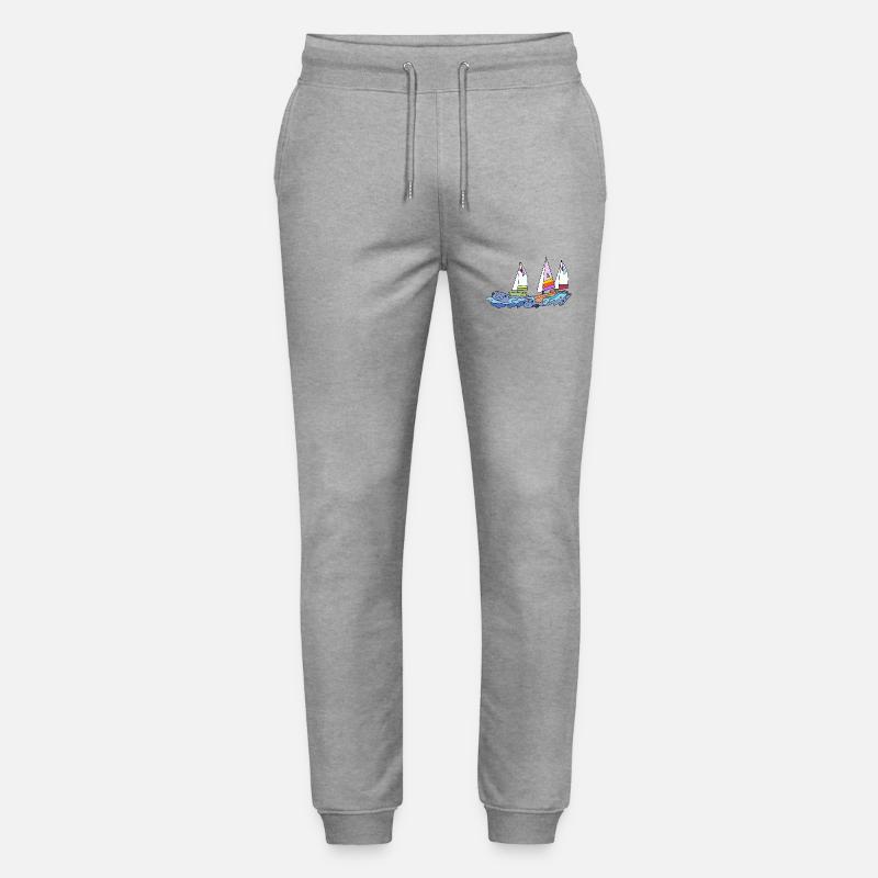Segelboot - Stanley/Stella Unisex Bio Jogginghose Mover  - Grau meliert