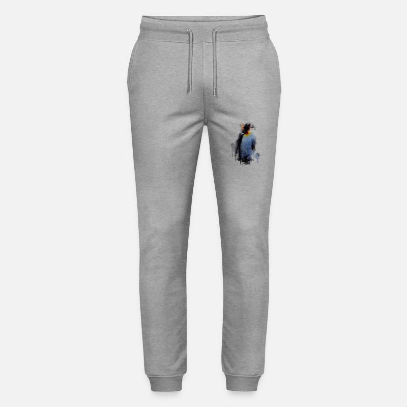 Pinguin eisvogel geschenk shirt - Stanley/Stella Unisex Bio Jogginghose Mover - Grau meliert
