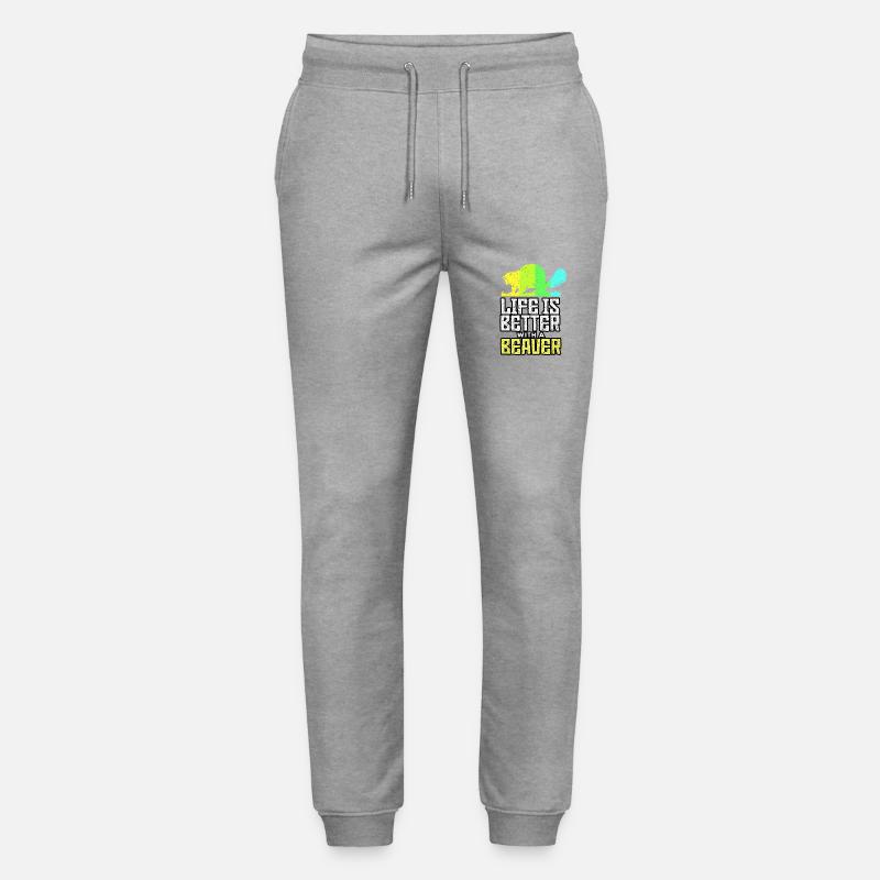Biber - Stanley/Stella Unisex Bio Jogginghose Mover  - Grau meliert