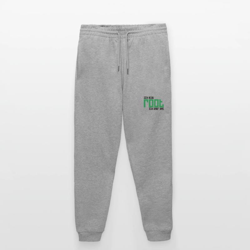 Ich bin root ich darf das Hacker Nerd Admin Shirt Stanley/Stella Unisex Bio Jogginghose Mover 