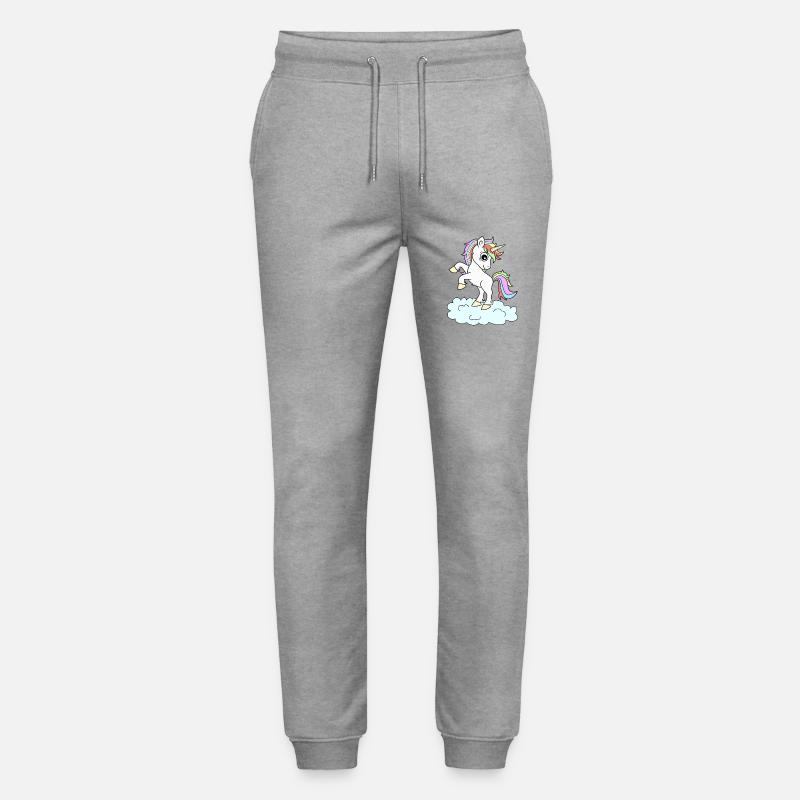 Einhorn Einhörner - Stanley/Stella Unisex Bio Jogginghose Mover  - Grau meliert