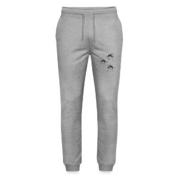 Insekten Blutsauger Mücke blutig Ungeziefer Mücken - Stanley/Stella Unisex Bio Jogginghose Mover  - Grau meliert - Vorne - Marisol (170cm) & Nik (191cm)