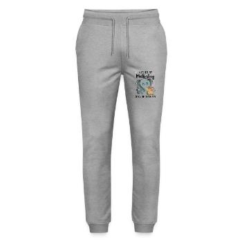 Alles Liebe zum Muttertag - Stanley/Stella Unisex Bio Jogginghose Mover  - Grau meliert - Vorne - Marisol (170cm) & Nik (191cm)