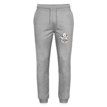Hundefriseur Hundefrisör Bobtail Pet Groomer - Stanley/Stella Unisex Bio Jogginghose Mover  - Grau meliert - Vorne - Marisol (170cm) & Nik (191cm)