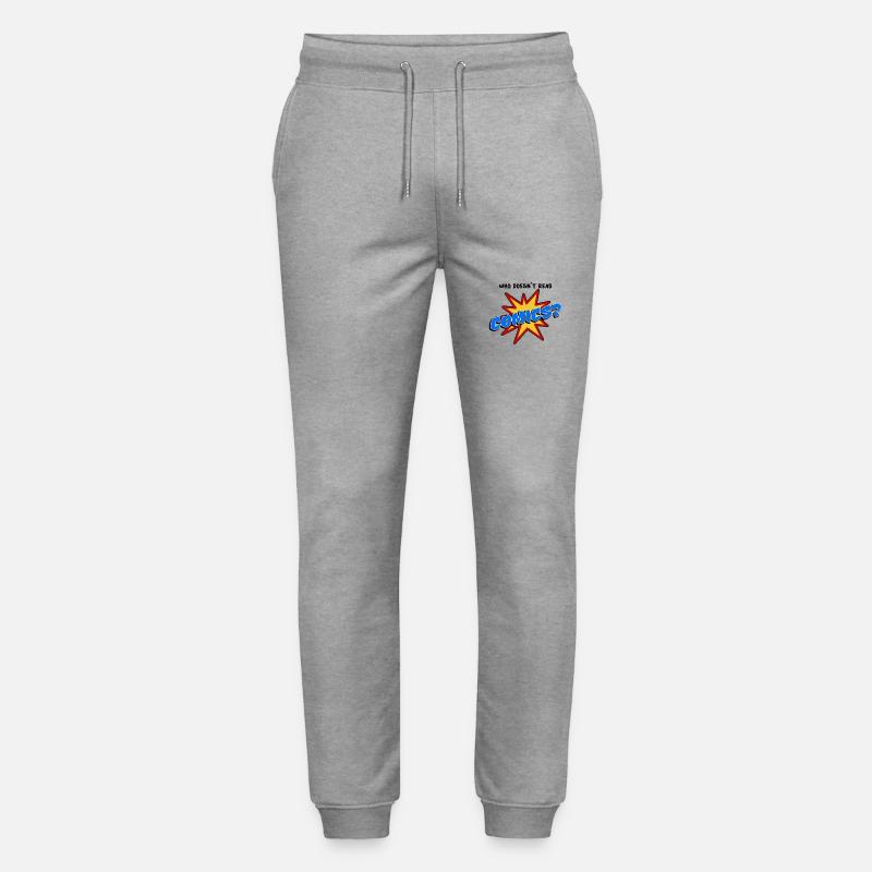 Who doesn´t read comic - Stanley/Stella Unisex Bio Jogginghose Mover  - Grau meliert