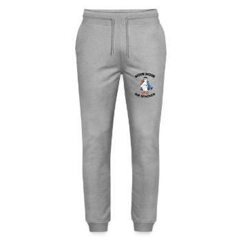 Moin Moin Ihr Spacken Seemöwe Anker Tattoo - Stanley/Stella Unisex Bio Jogginghose Mover  - Grau meliert - Vorne - Marisol (170cm) & Nik (191cm)