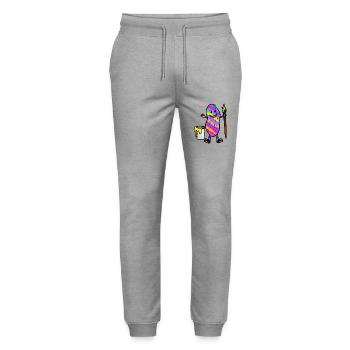 Peanut Art Academy Painting Grafiti Job - Stanley/Stella Mover Unisex Organic Jogging Trousers - heather grey - Front - Marisol (170cm) & Nik (191cm)