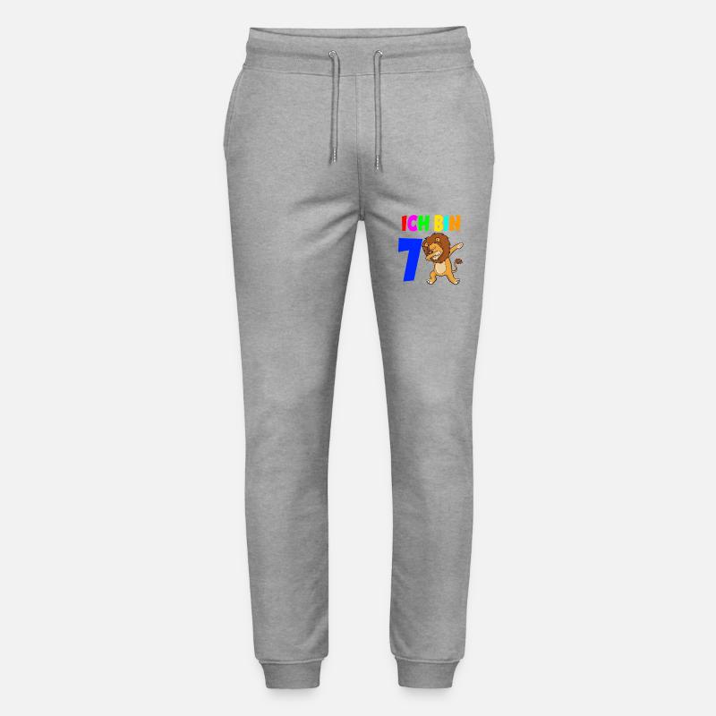 Ich bin 7 - Stanley/Stella Unisex Bio Jogginghose Mover  - Grau meliert