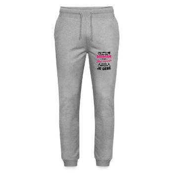 Compliqué d'être une maman et une Aide-soignante - Pantalon de jogging bio MOVER Stanley/Stella unisexe - gris chiné - Devant - Marisol (170cm) & Nik (191cm)