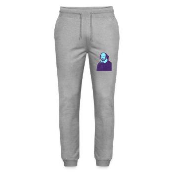 William Shakespeare - Mon Théâtre - Pantalon de jogging bio MOVER Stanley/Stella unisexe - gris chiné - Devant - Marisol (170cm) & Nik (191cm)