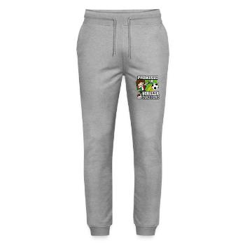 Beförderung Zum Big Sister Fußballspieler - Stanley/Stella Unisex Bio Jogginghose Mover  - Grau meliert - Vorne - Marisol (170cm) & Nik (191cm)