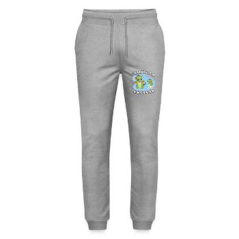 I'm Ready To Be A Big Sister - Stanley/Stella Mover Unisex Organic Jogging Trousers - heather grey - Front - Marisol (170cm) & Nik (191cm)