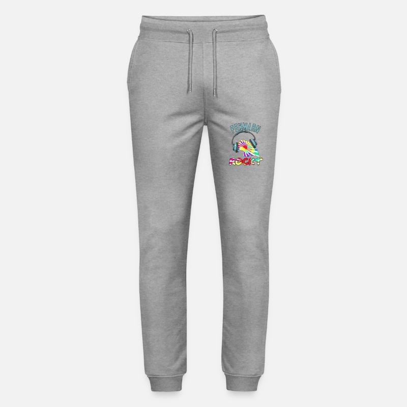 Fehmarn Rockt - Stanley/Stella Unisex Bio Jogginghose Mover  - Grau meliert