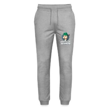Dudelsack Instrument Schottland Kultur Geschenk - Stanley/Stella Unisex Bio Jogginghose Mover  - Grau meliert - Vorne - Marisol (170cm) & Nik (191cm)