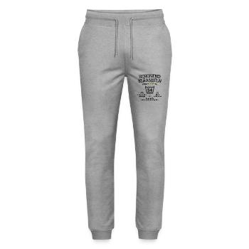 54. Geburtstag Schonend Behandeln 54 VIP ist 54 - Stanley/Stella Unisex Bio Jogginghose Mover  - Grau meliert - Vorne - Marisol (170cm) & Nik (191cm)