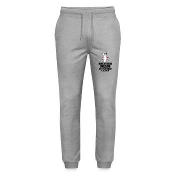Urlaub - Stanley/Stella Unisex Bio Jogginghose Mover  - Grau meliert - Vorne - Marisol (170cm) & Nik (191cm)