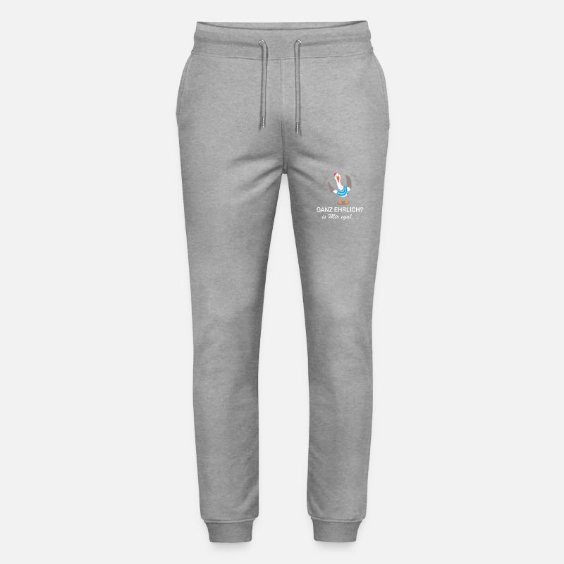 Ganz ehrlich? is mir egal... - Stanley/Stella Unisex Bio Jogginghose Mover  - Grau meliert