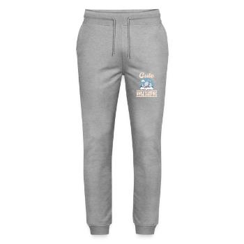 Niedlicher Elefant Schläft Schlafen - Stanley/Stella Unisex Bio Jogginghose Mover  - Grau meliert - Vorne - Marisol (170cm) & Nik (191cm)