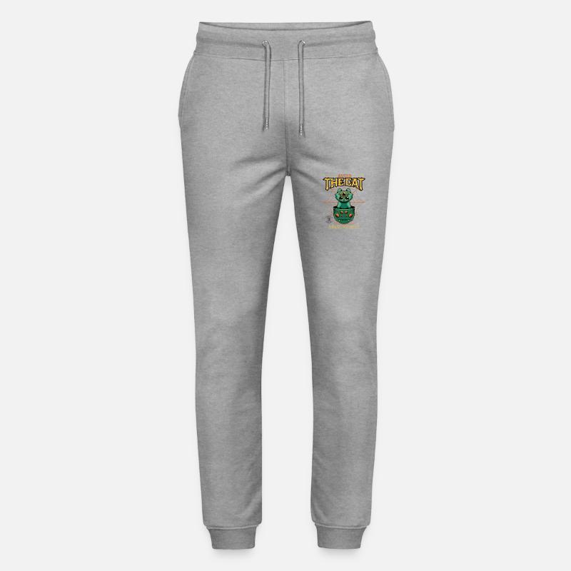 Chat et araignée d’Halloween - Pantalon de jogging bio MOVER Stanley/Stella unisexe - gris chiné