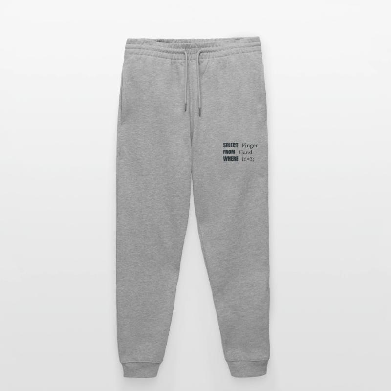 Doigt de sélection à la main, code amusant. Langage des codeurs Pantalon de jogging bio MOVER Stanley/Stella unisexe