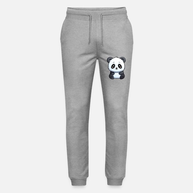 Panda mignon - Pantalon de jogging bio MOVER Stanley/Stella unisexe - gris chiné