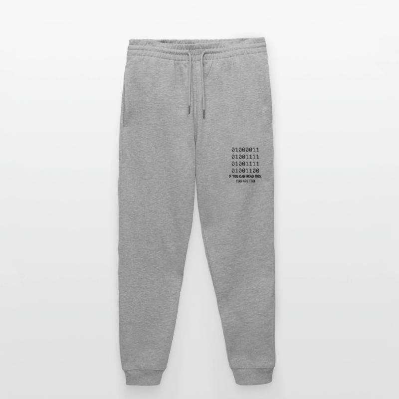 Computer Binary Code Developers Gift Stanley/Stella Mover Unisex Organic Jogging Trousers