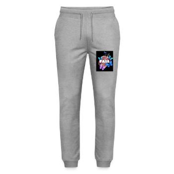 Fall Herbst Designer T-shirt - Stanley/Stella Unisex Bio Jogginghose Mover  - Grau meliert - Vorne - Marisol (170cm) & Nik (191cm)