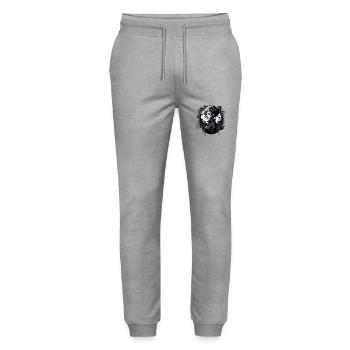 Hübsches Gothic emo girl - Stanley/Stella Unisex Bio Jogginghose Mover  - Grau meliert - Vorne - Marisol (170cm) & Nik (191cm)