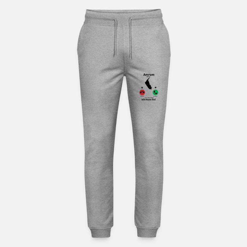 Amrum ruft an... - Stanley/Stella Unisex Bio Jogginghose Mover  - Grau meliert