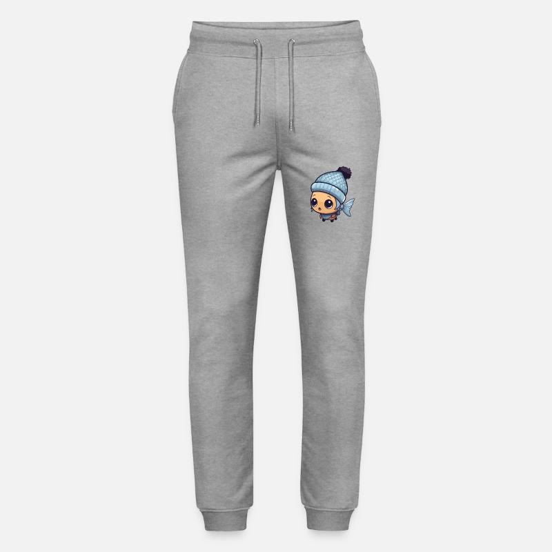 Fisch Anime Winter Tier - Stanley/Stella Unisex Bio Jogginghose Mover  - Grau meliert