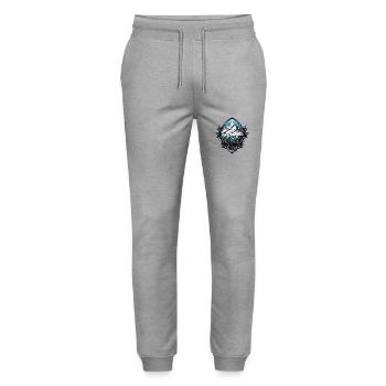 Berge Alpen Wappen - Stanley/Stella Unisex Bio Jogginghose Mover  - Grau meliert - Vorne - Marisol (170cm) & Nik (191cm)
