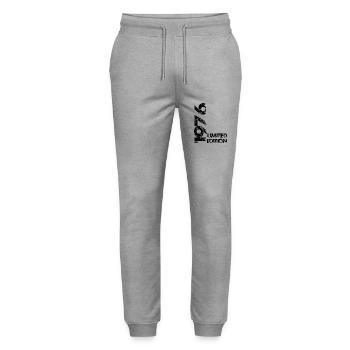 Limited Edition 1976 - Stanley/Stella Unisex Bio Jogginghose Mover  - Grau meliert - Vorne - Marisol (170cm) & Nik (191cm)