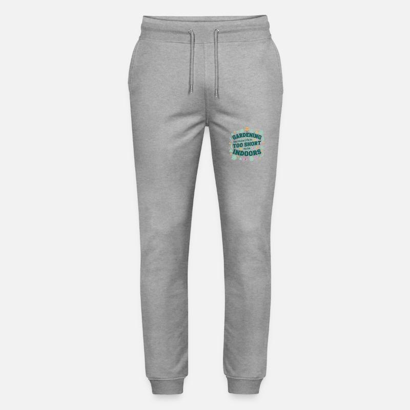 Grüner Daumen Glückseligkeit - Stanley/Stella Unisex Bio Jogginghose Mover  - Grau meliert