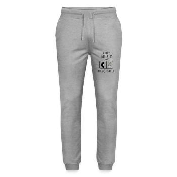 Disc golf - Pantalon de jogging bio MOVER Stanley/Stella unisexe - gris chiné - Devant - Marisol (170cm) & Nik (191cm)