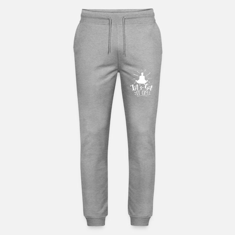 Packen wir's an, Om - Stanley/Stella Unisex Bio Jogginghose Mover  - Grau meliert