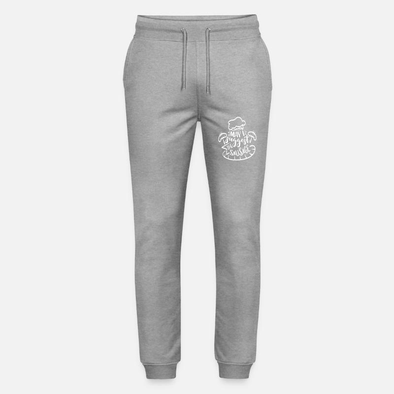 Puis-je suggérer la saucisse - Pantalon de jogging bio MOVER Stanley/Stella unisexe - gris chiné