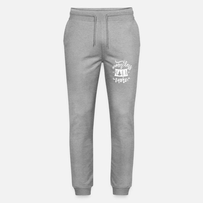 Ne vous inquiétez pas, faites plus de yoga - Pantalon de jogging bio MOVER Stanley/Stella unisexe - gris chiné