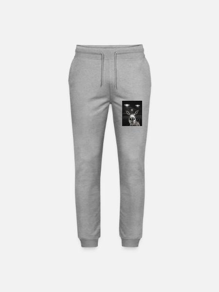 Grappige kont selfie voor UFO's Asses UFO - Stanley/Stella uniseks bio joggingbroek Mover - grijs gemêleerd